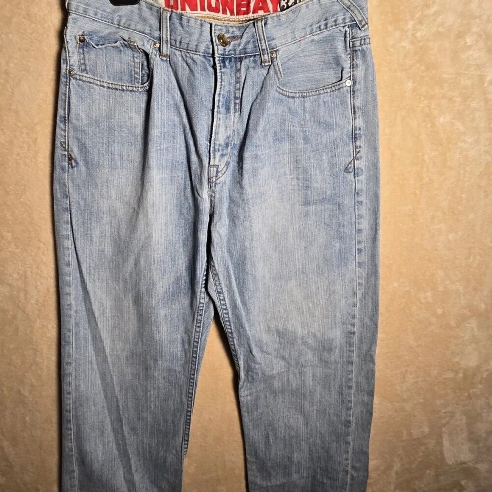 Vintage UNIONBAY Jeans Men's 34x30 Light Wash Relaxed Straight 90s Hong kong 231